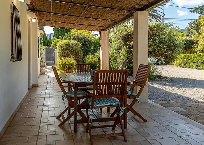 Palmeras 4 Personas Cerca Del Pueblo De Villa