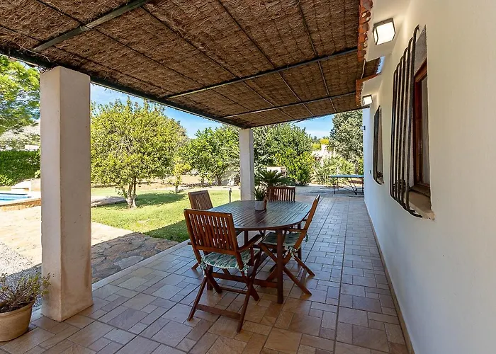 Palmeras 4 Personas Cerca Del Pueblo De *